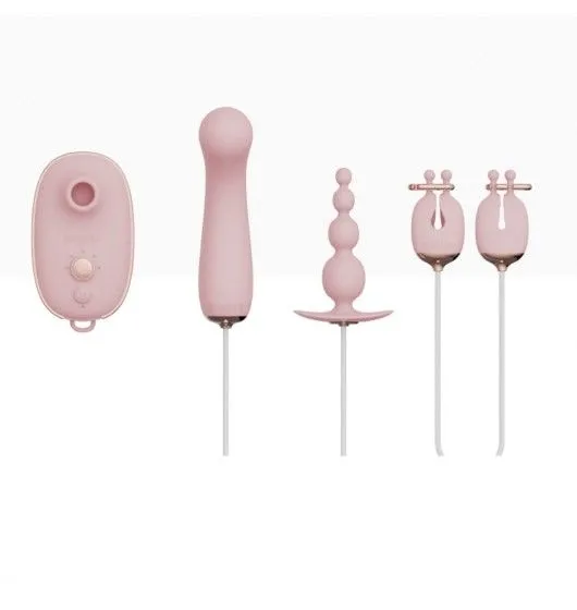 Zestaw Zabawek Erotycznych Dla Kobiet Quartet Set Pink Qingnan