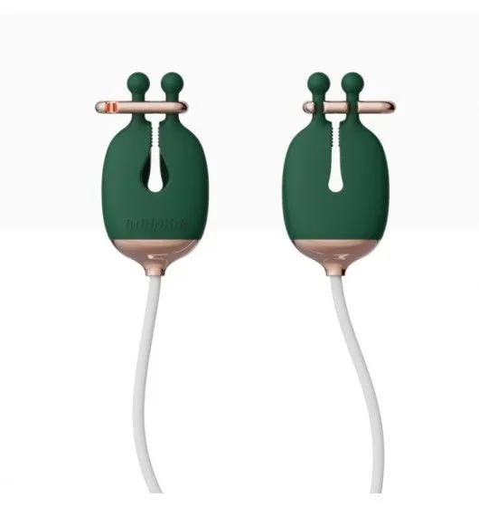 Zaciski Na Sutki No.2 Vibrating Nipple Clamps Green Qingnan
