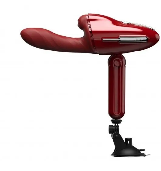 Seks Maszyna No.9 Handheld Vibrating And Rotating Set Red Qingnan | 100% ORYGINAŁ| DYSKRETNA PRZESYŁKA