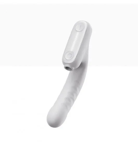 Wibrator No.7 Thrusting Vibrator With Suction White Qingnan | 100% ORYGINAŁ| DYSKRETNA PRZESYŁKA
