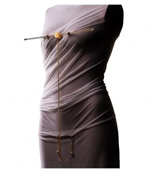 Double Bar Nipple Clamps And Clitoral Chain Set UPKO