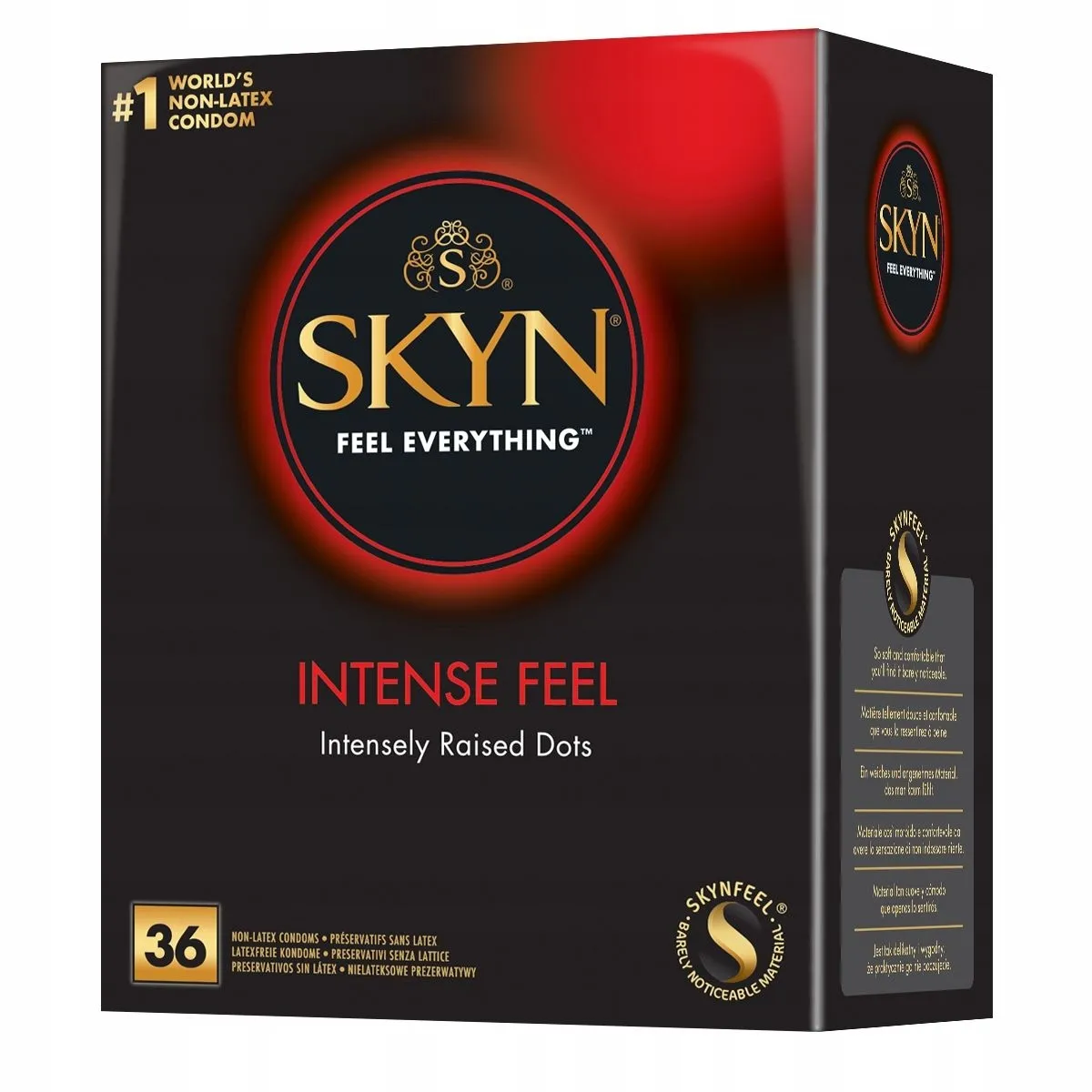 Prezerwatywy Nielateksowe Z Wypustkami Skyn Intense Feel 36 Unimil