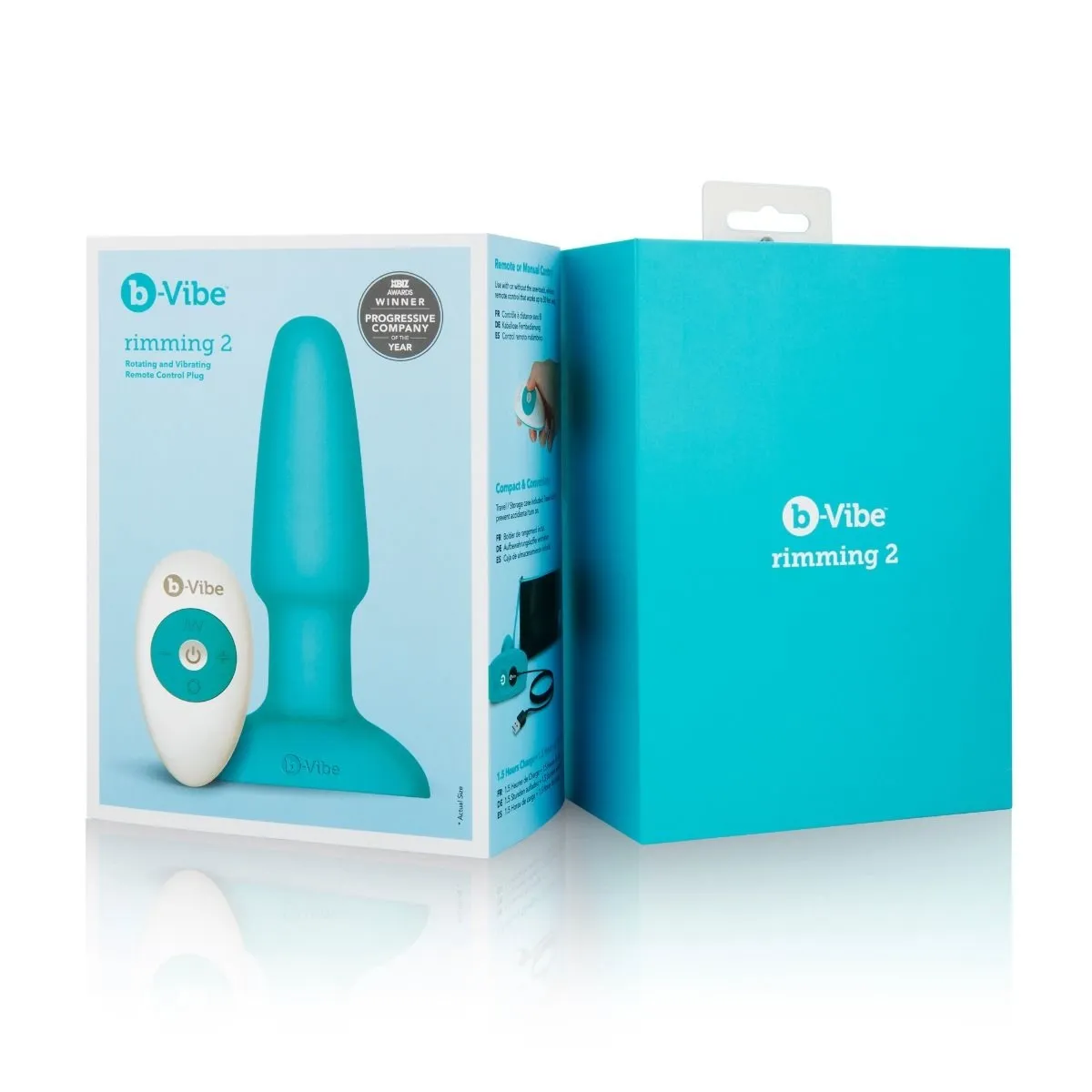 Korek analny Rimming Plug 2 Teal b-Vibe
