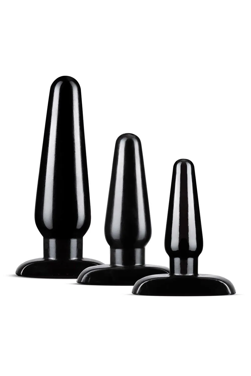 Zestaw Korków Blush Anal Adventures Basic Plug Kit Black Blush