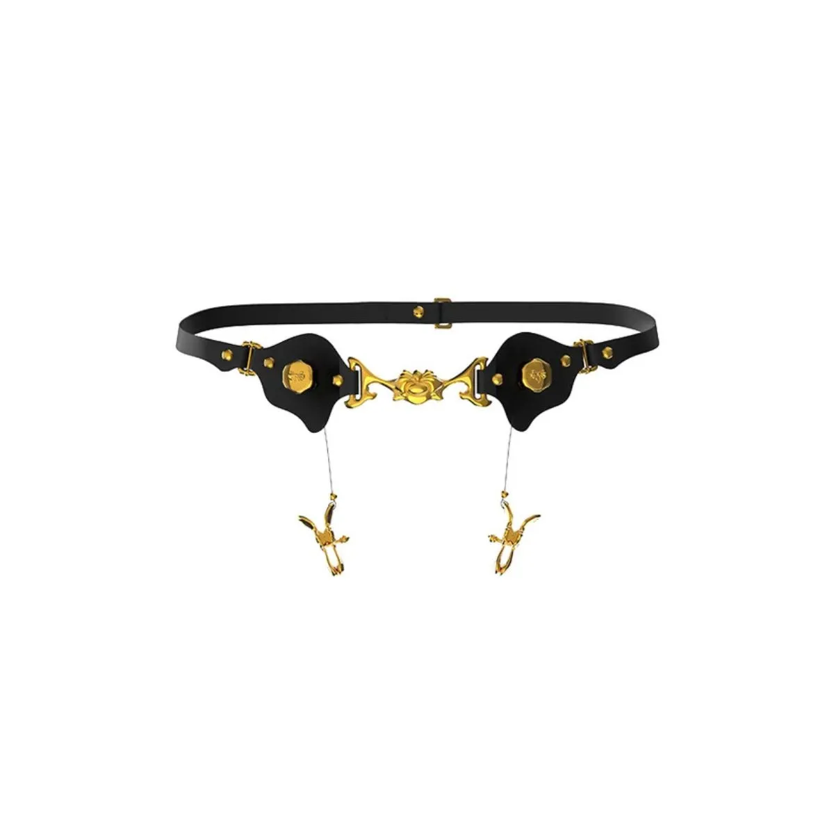 Pas Mystic Bond Collection - Belt With Labia Extender Clamps UPKO