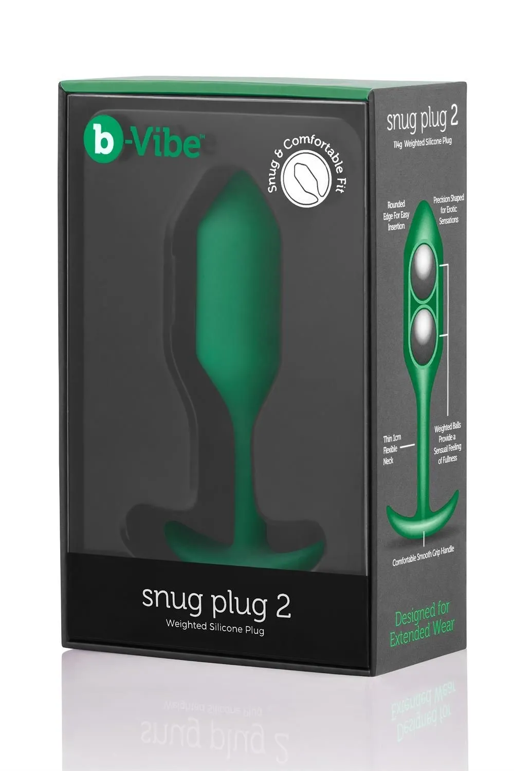 Korek analny Snug Plug 2 Green b-Vibe