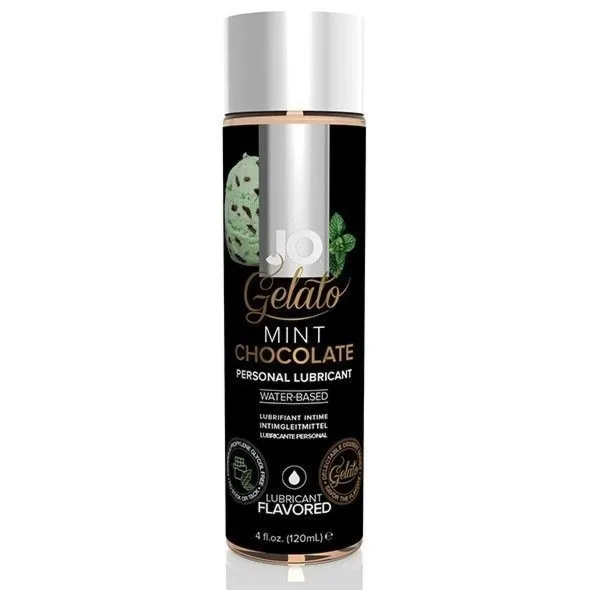 Lubrykant Jadalny O Smaku Lodów Miętowo-Czekoladowych Gelato Mint Chocolate Lubricant Water-Based 120Ml System JO