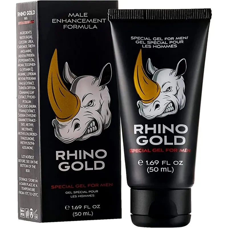 RHINO GOLD - SPECJALNY ŻEL DLA MĘŻCZYZN NA EREKCJĘ50 ML | 100% ORYGINAŁ| DYSKRETNA PRZESYŁKA