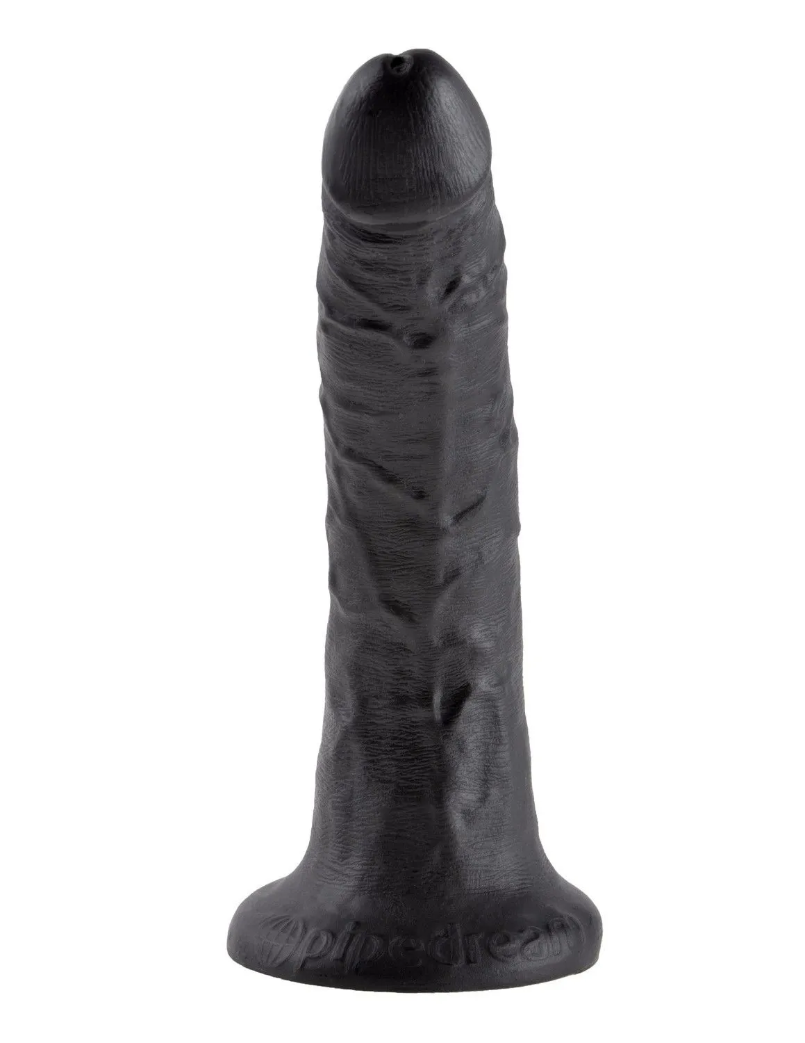 7' Cock Black Dildo Czarne 18Cm King Cock