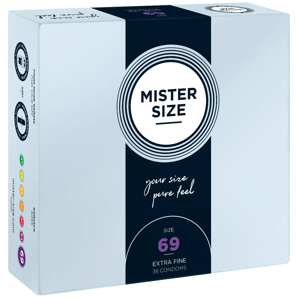 Condoms 69 Mm 36 Pieces Mister.Size