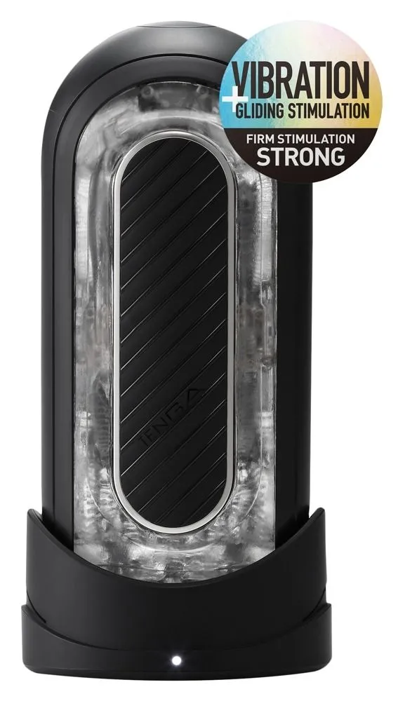 Masturbator Flip Zero Electronic Vibration Black Tenga