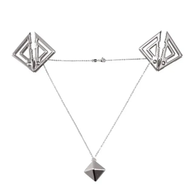 Zaciski Nipple Clamps With Heavy Pendant Grey LOCKINK