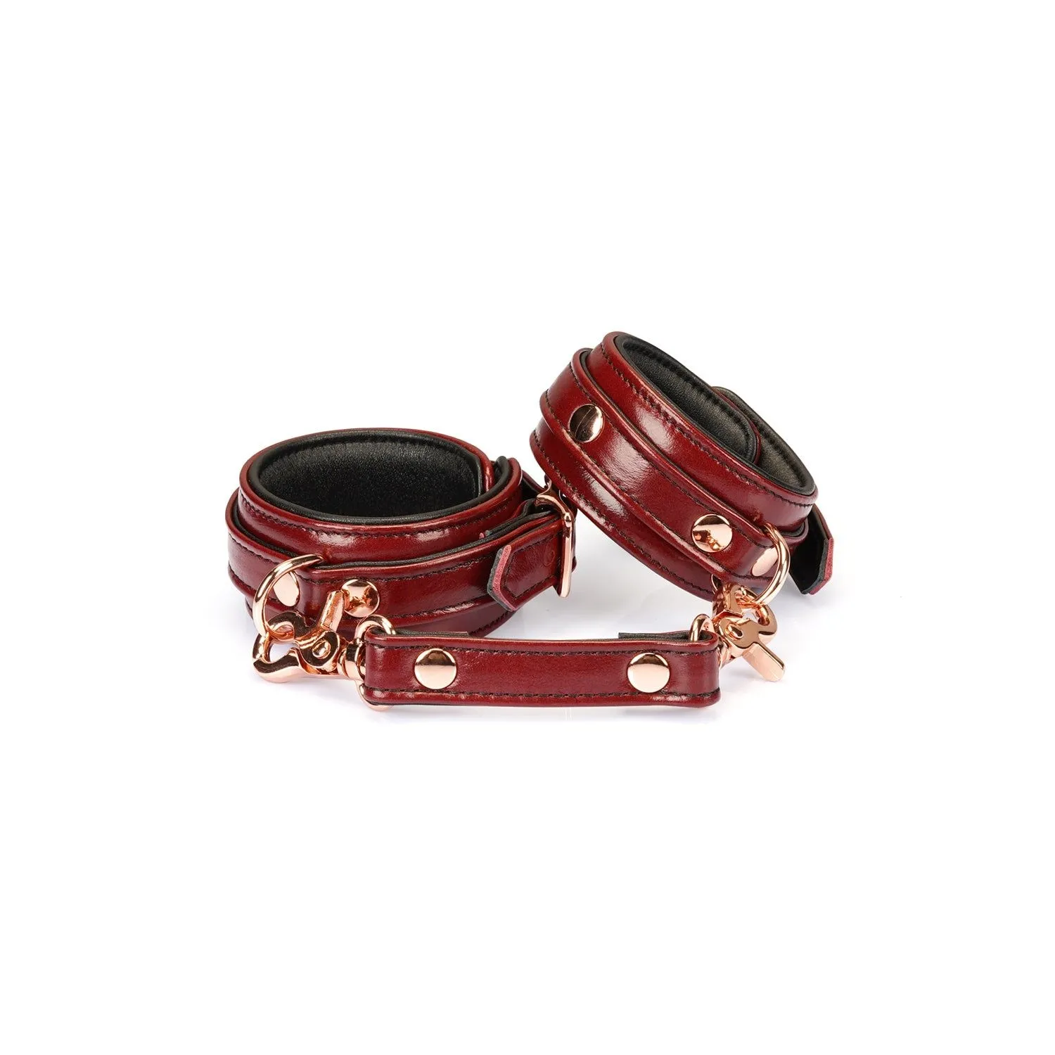 Kajdanki Wine Red Narrow Wrist Cuffs Liebe Seele