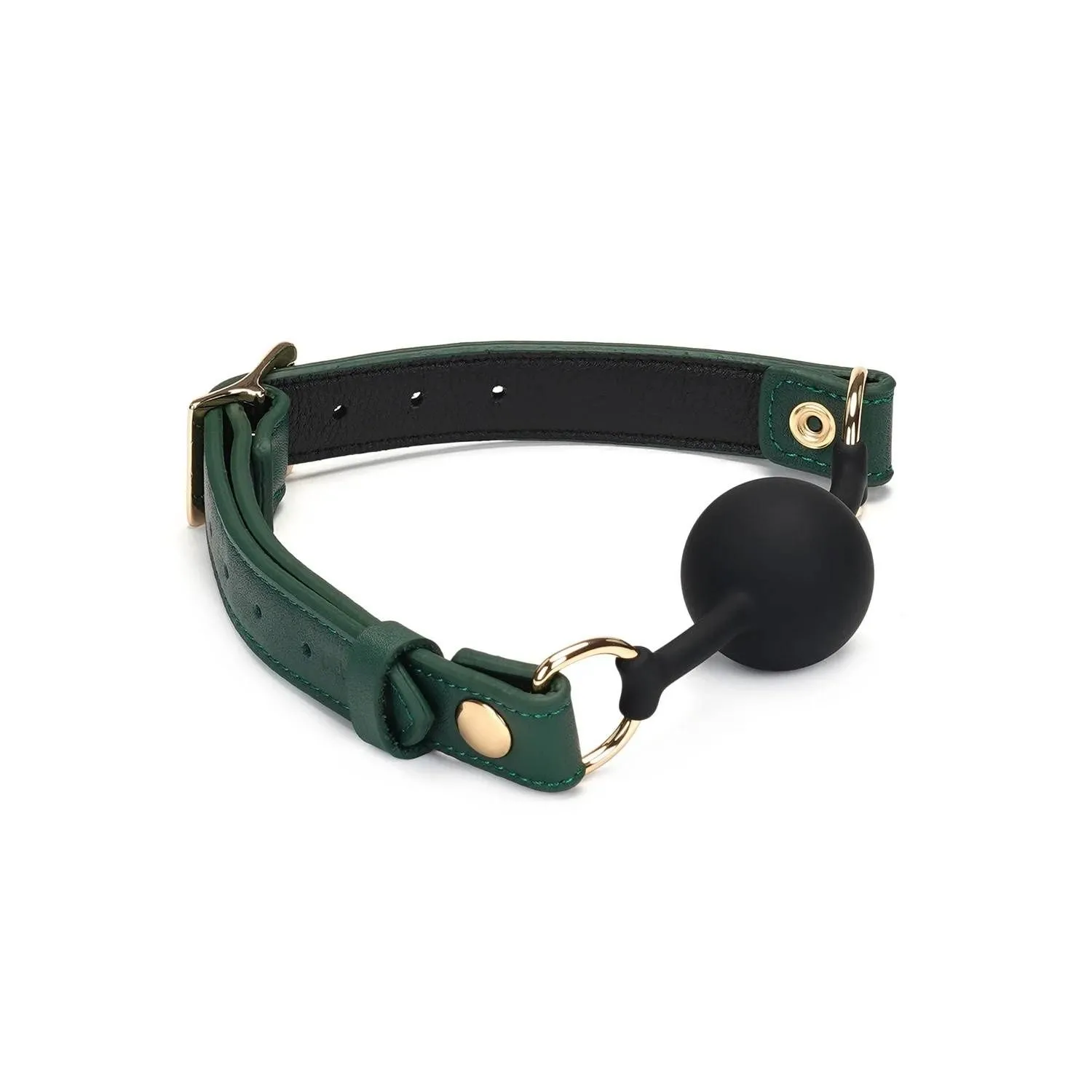 Knebel Mossy Chic Leather Ball Gag Liebe Seele