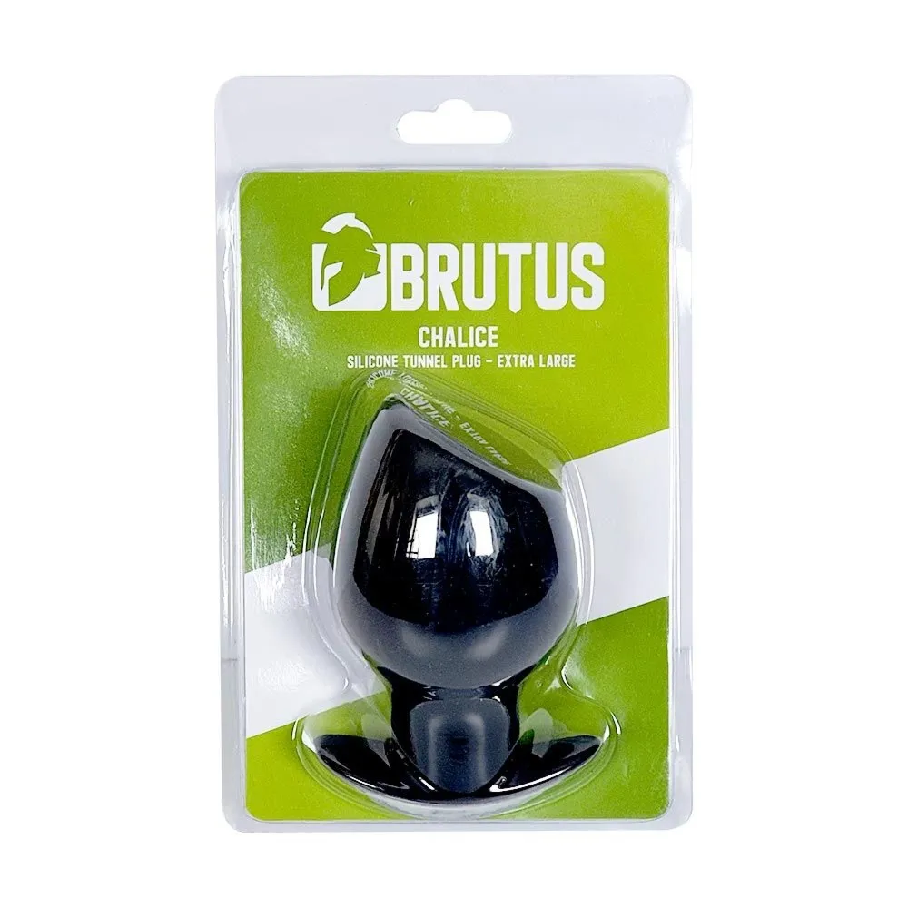 Tunel analny Chalice Silicone Tunnel Plug Black XL Brutus