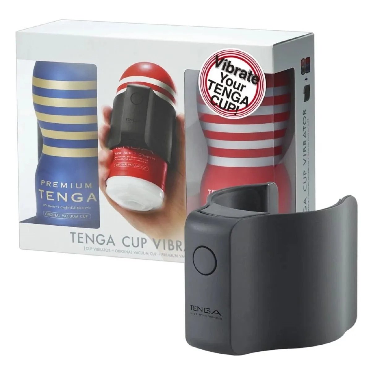 Zestaw masturbatorów Cup Vibrator Set Tenga