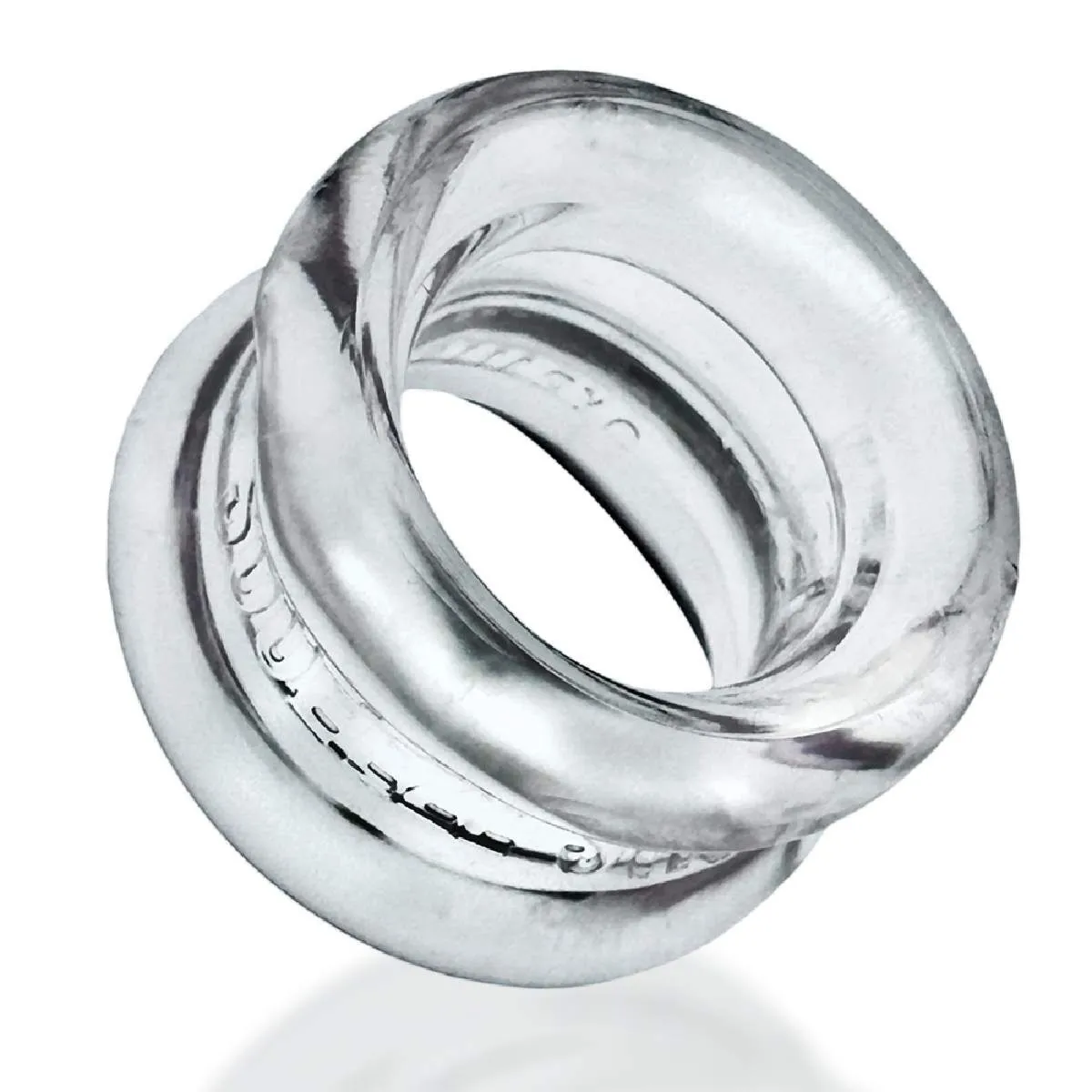 Naciagacz jąder [SIL/TPR] SQUEEZE SHORT Ballstretcher Clear Oxballs