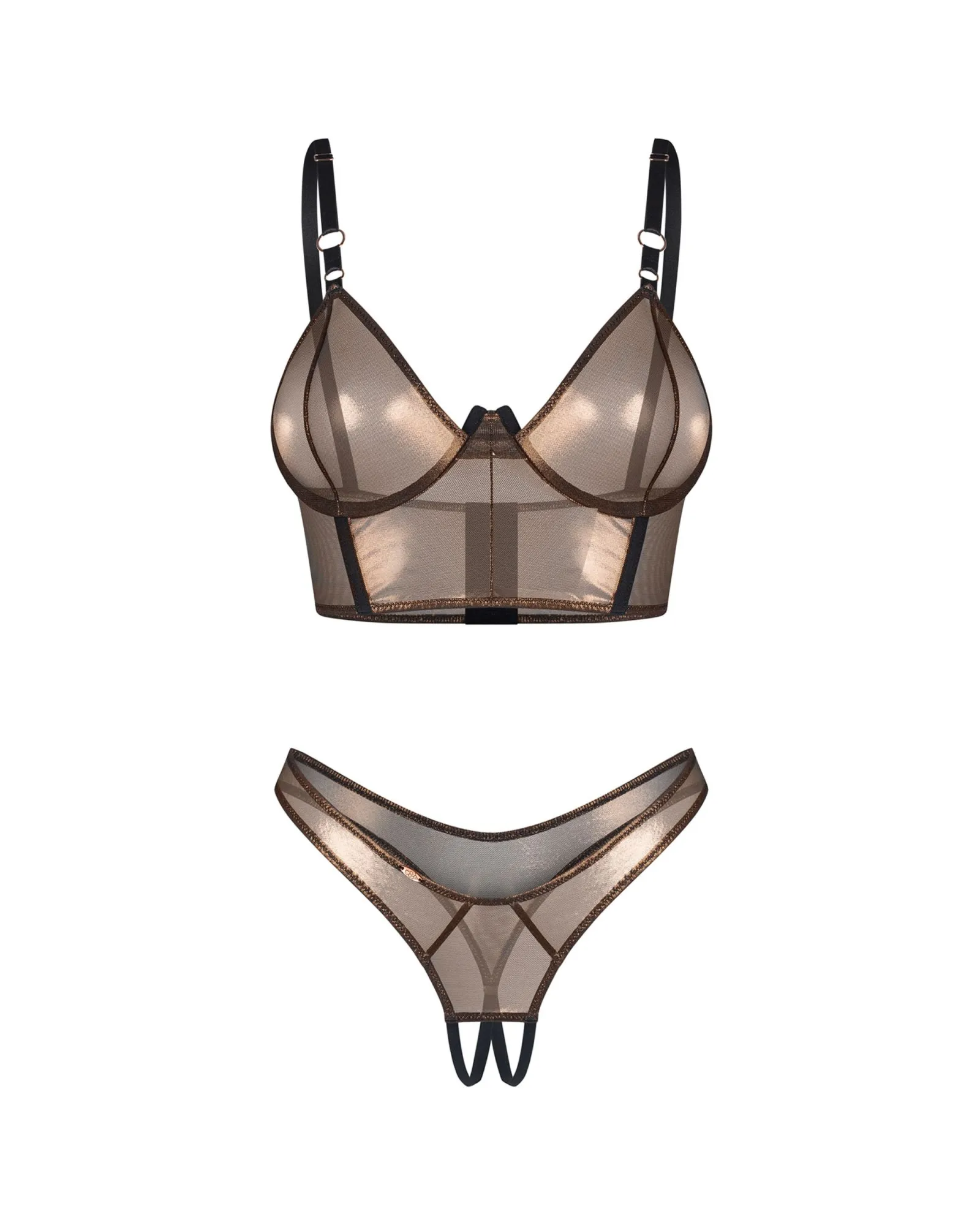 Soranna top i stringi otwarte L/XL Obsessive