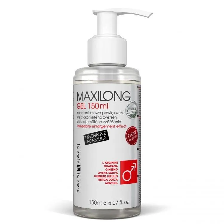 Maxilong Gel Żel Powiększający Penisa150 Ml Lovely Lovers | 100% ORYGINAŁ| DYSKRETNA PRZESYŁKA