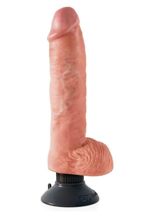 Wibrujące Dildo King Cock With Bals 10 Light Pipedream | 100% ORYGINAŁ| DYSKRETNA PRZESYŁKA