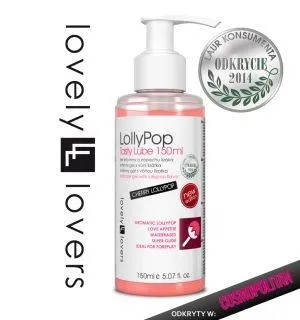 Lollypop Tasty Lube Lubrykant Jadalny 150 Ml Lovely Lovers | 100% ORYGINAŁ| DYSKRETNA PRZESYŁKA