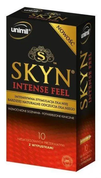Skyn Intense Feel Prezerwatywy Nielateksowe 10 Szt. Unimil | 100% ORYGINAŁ| DYSKRETNA PRZESYŁKA
