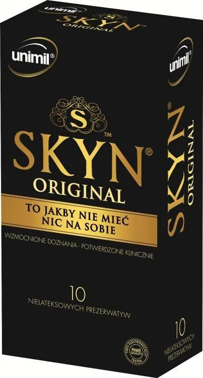 Skyn Original Prezerwatywy Nielateksowe 10 Szt. Unimil | 100% ORYGINAŁ| DYSKRETNA PRZESYŁKA