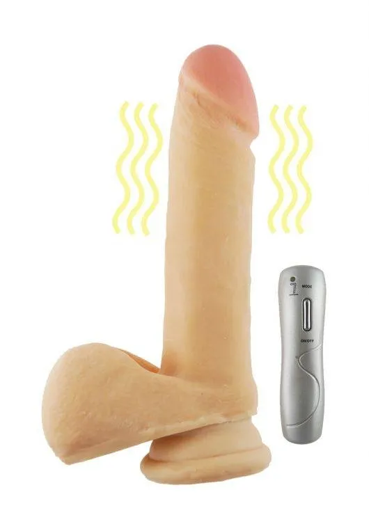 Realistyczny Wibrator Kronos Cyber Skóra 20cm Cielisty | 100% ORYGINAŁ| DYSKRETNA PRZESYŁKA