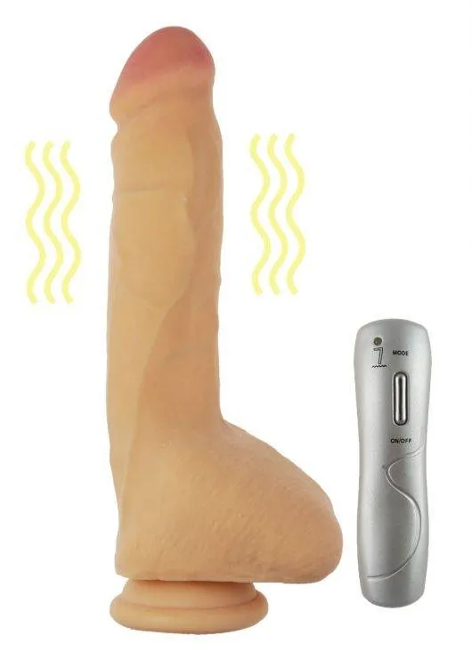 Realistyczny Wibrator Zeus Cyber Skóra 25cm | 100% ORYGINAŁ| DYSKRETNA PRZESYŁKA