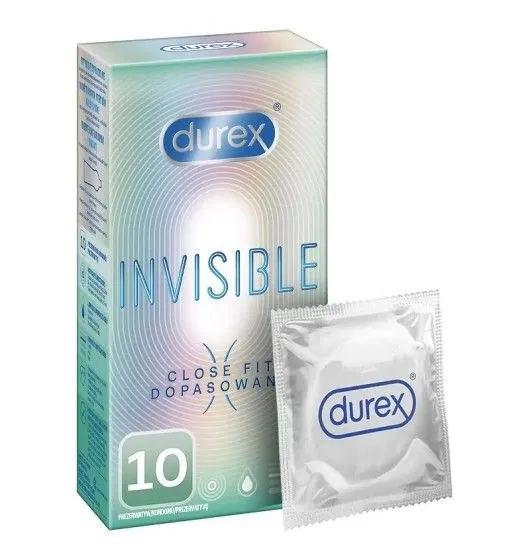 Invisible Close Fit 10 Szt. Durex | 100% ORYGINAŁ| DYSKRETNA PRZESYŁKA