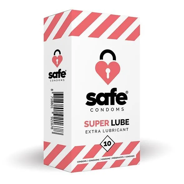 Prezerwatywy SAFE - Condoms Dodatkowo Nawilżone (1 op./ 10szt.) | 100% ORYGINAŁ| DYSKRETNA PRZESYŁKA