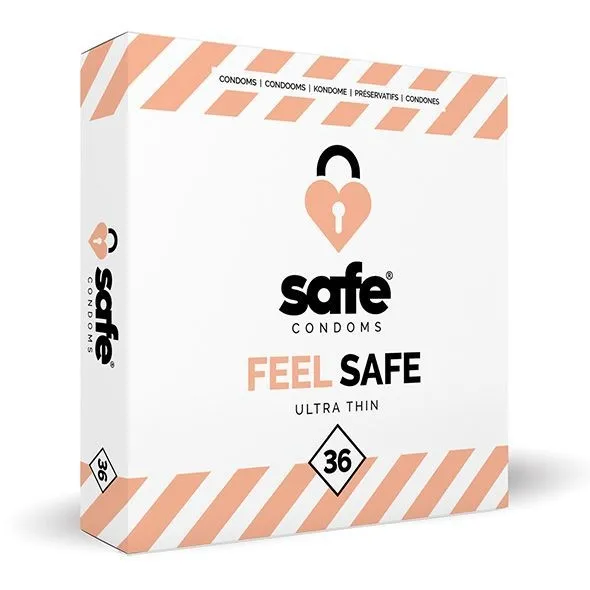 Prezerwatywy SAFE - Condoms Ultra Cienkie  (1 op./ 36szt.) | 100% ORYGINAŁ| DYSKRETNA PRZESYŁKA