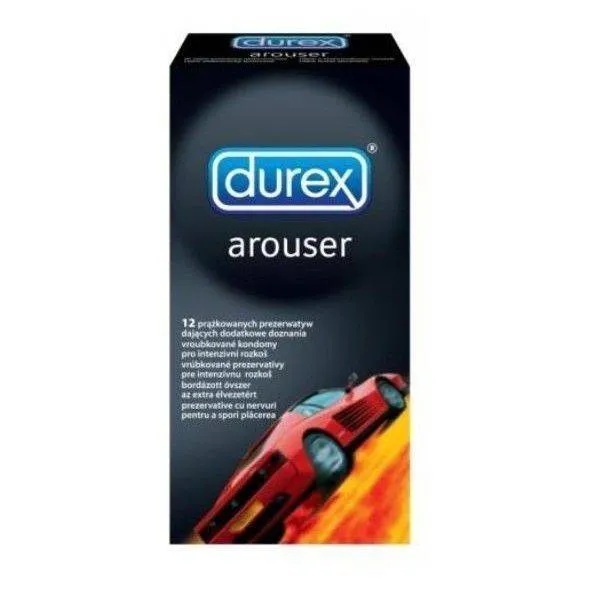 Prezerwatywy Lateksowe Z Prążkami Arouser 12 Szt. Durex | 100% ORYGINAŁ| DYSKRETNA PRZESYŁKA