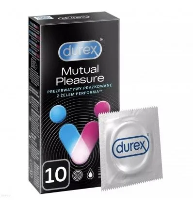 Prezerwatywy Lateksowe Ze Środkiem Opóźniającym Wytrysk Mutual Pleasure 10Szt. Durex | 100% ORYGINAŁ| DYSKRETNA PRZESYŁKA