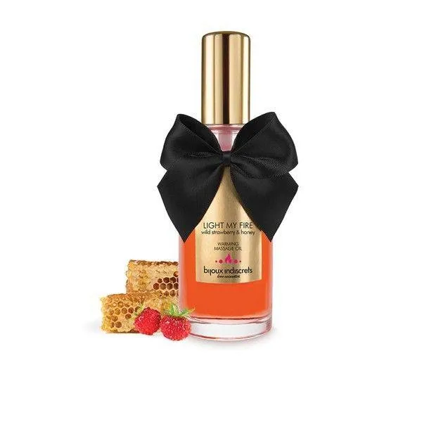 Olejek Light My Fire Wild Strawberry 100 ml Bijoux Indiscrets | 100% ORYGINAŁ| DYSKRETNA PRZESYŁKA