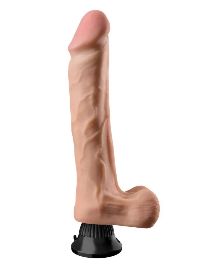 Dildo Real Feel Deluxe No.12 Vibro 31cm Cielisty | 100% ORYGINAŁ| DYSKRETNA PRZESYŁKA