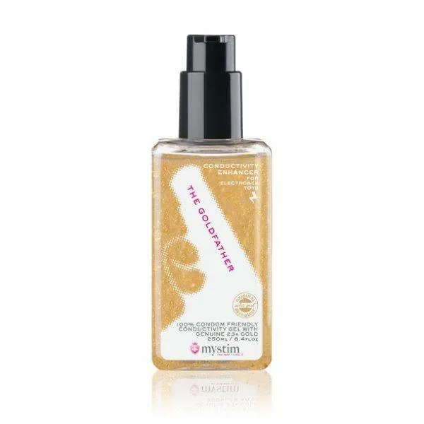 Żel Przewodzący Z Drobinami Złota The Goldfather Mystim | 100% ORYGINAŁ| DYSKRETNA PRZESYŁKA