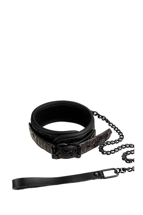 Ozdobna Obroża ze Smyczą Fioletowy | 100% ORYGINAŁ| DYSKRETNA PRZESYŁKA