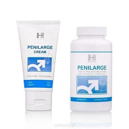 MEGA ZESTAW na Powiększanie Penisa Penilarge 60tab + Krem 50ml | 100% ORYGINAŁ| DYSKRETNA PRZESYŁKA