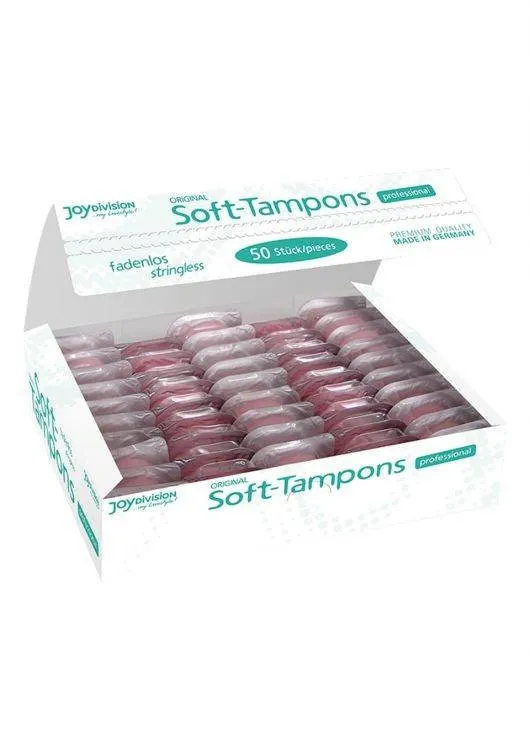 Opakowanie Zbiorcze Tamponów Bezsznurkowych Soft-Tampons Normal Professional Box Of 50 JoyDivision | 100% ORYGINAŁ| DYSKRETNA PRZESYŁKA