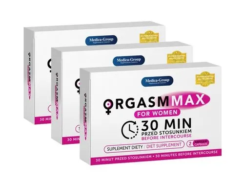 MEGA ZESTAW Orgasm Max for Women 6 kapsułek | 100% ORYGINAŁ| DYSKRETNA PRZESYŁKA