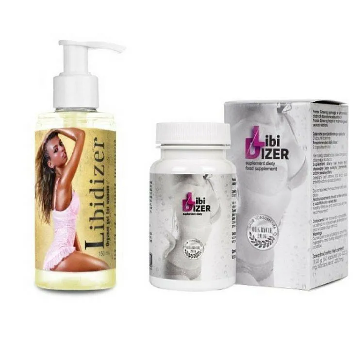Mega Zestaw dla Kobiet Libidizer 60 kaps. + Libidizer Żel 150ml | 100% ORYGINAŁ| DYSKRETNA PRZESYŁKA