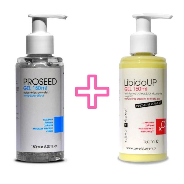 Zestaw dla Dwojga Żel Proseed150ml + Żel LibidoUp 150ml | 100% ORYGINAŁ| DYSKRETNA PRZESYŁKA