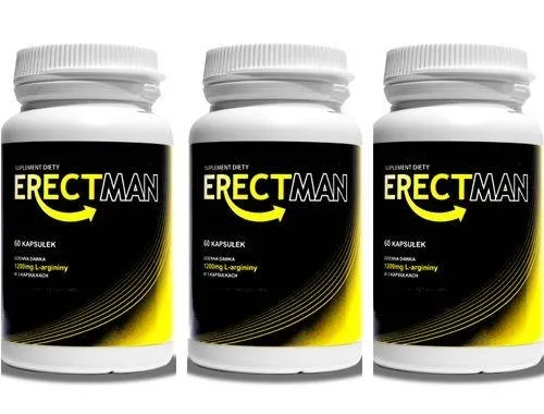 Mega Zestaw na Erekcję Erectman 180 kaps. | 100% ORYGINAŁ| DYSKRETNA PRZESYŁKA