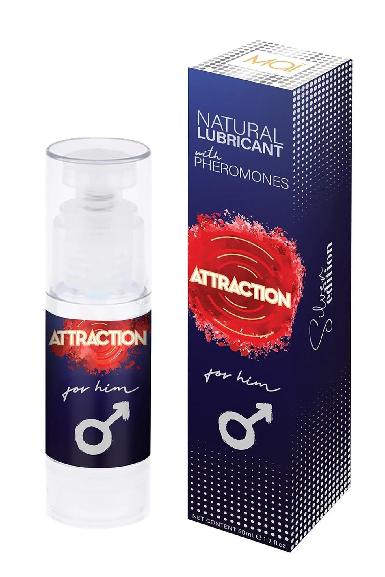 Lubrykant z Feromonami Attraction dla Niego 50ml | 100% ORYGINAŁ| DYSKRETNA PRZESYŁKA