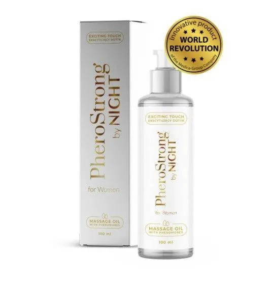 Olejek do Masażu PheroStrong by Night for Women Massage Oil 100ml | 100% ORYGINAŁ| DYSKRETNA PRZESYŁKA