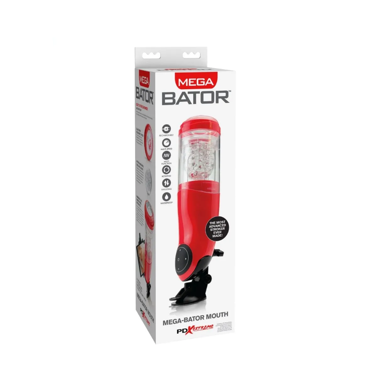 Masturbator Pdx Extreme Mega-Bator Mouth Red Pipedream | 100% ORYGINAŁ| DYSKRETNA PRZESYŁKA