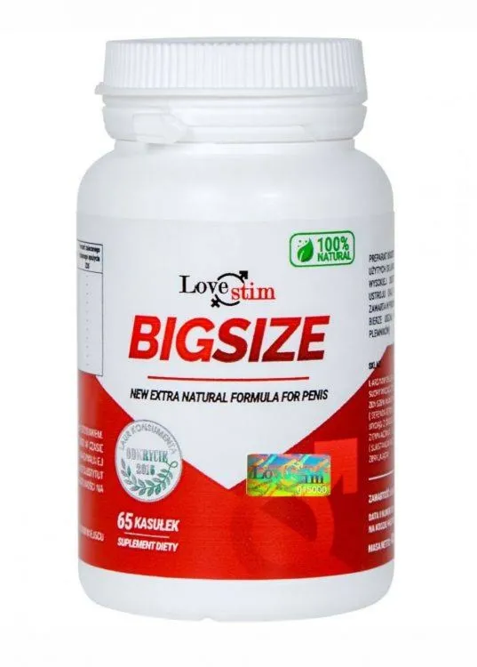 Suplement Diety na Erekcję BigSize 65kaps | 100% ORYGINAŁ| DYSKRETNA PRZESYŁKA