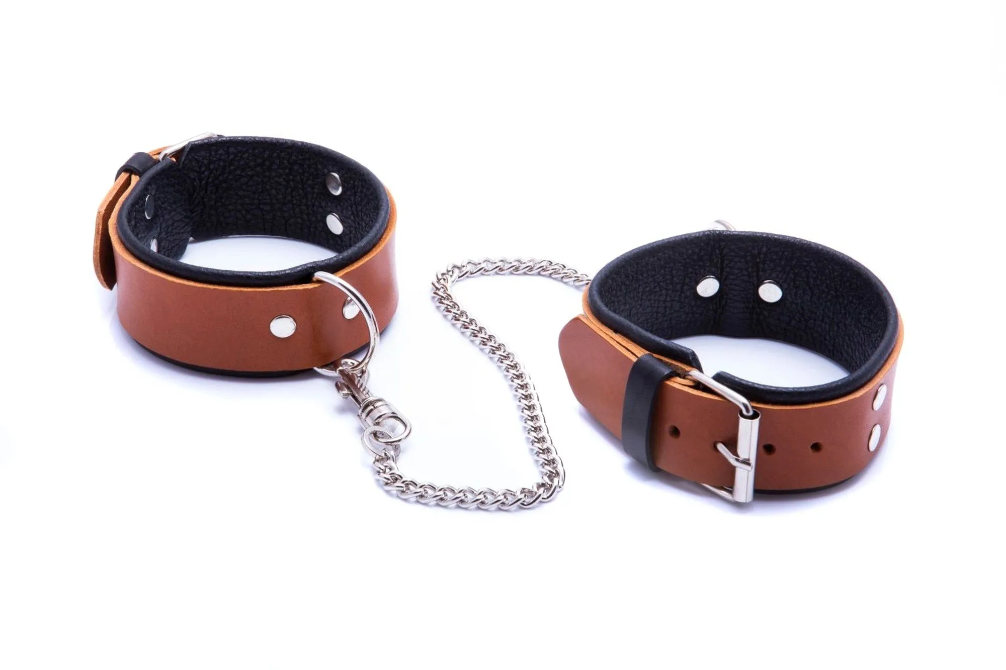 Kajdanki Męskie na Nogi Koniakowe | 100% ORYGINAŁ| DYSKRETNA PRZESYŁKA