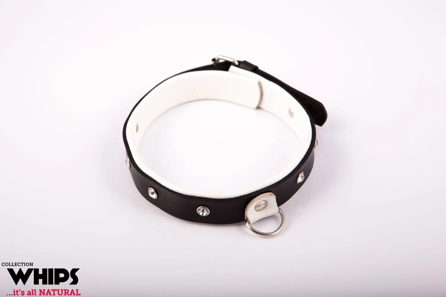 Obroża Damska Średnia Biała | 100% ORYGINAŁ| DYSKRETNA PRZESYŁKA